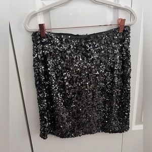Abercrombie & Fitch Sequin Wrap Mini Skirt